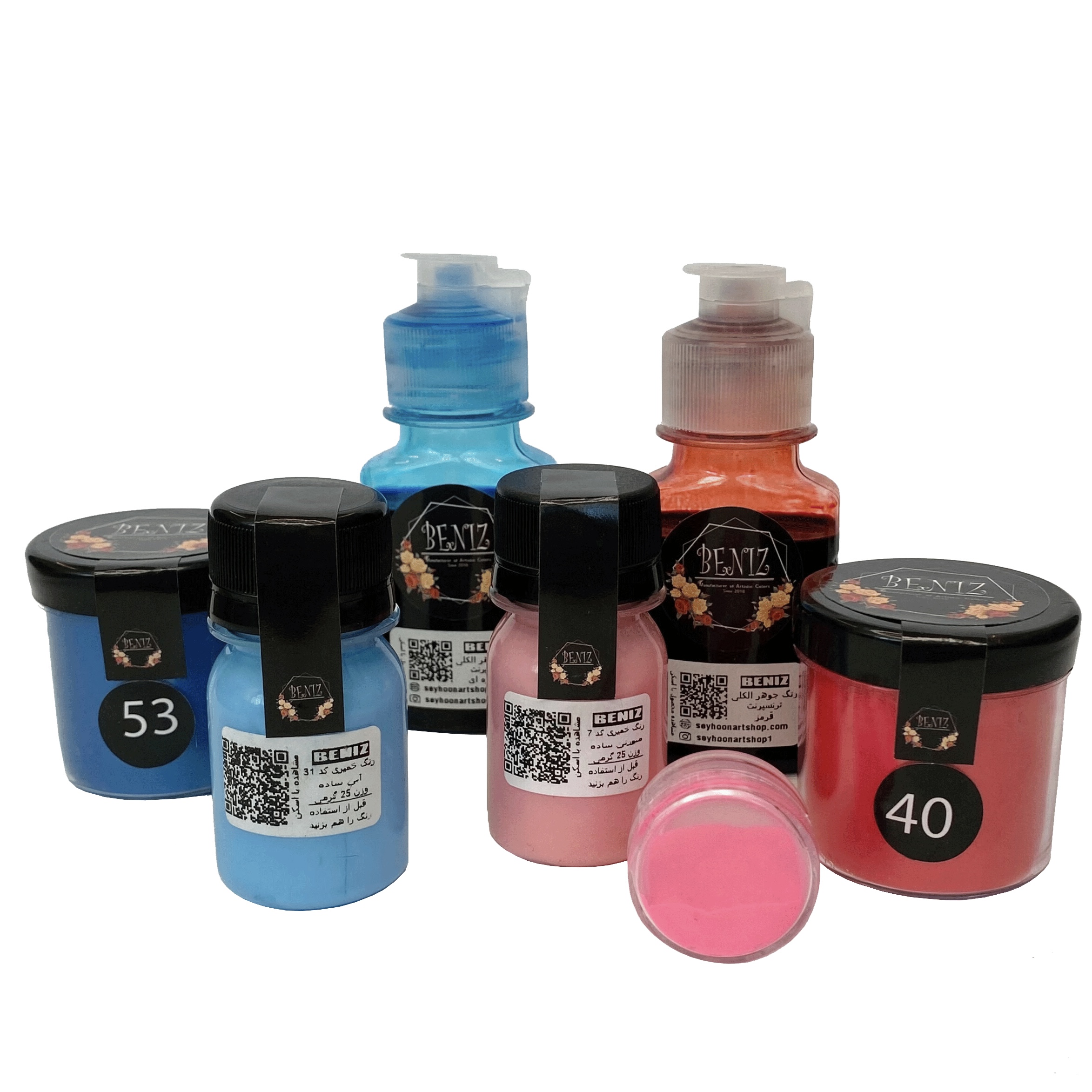 رنگ های مخصوص رزین