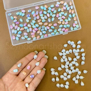 آویز زیورآلات مرواریدی و چند وجهی