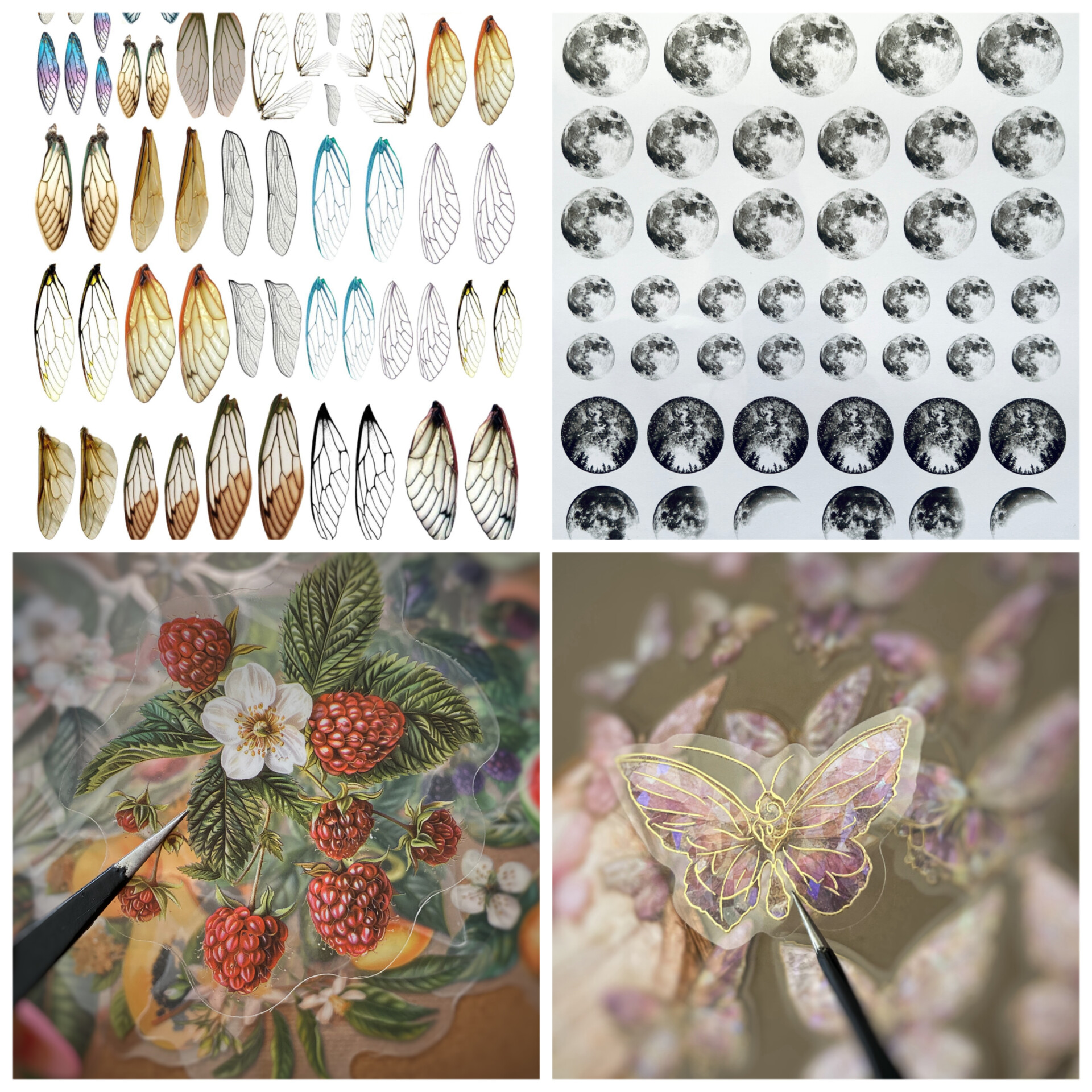 استیکر - برچسب - طلق ترنسپرنت - ترنسفر