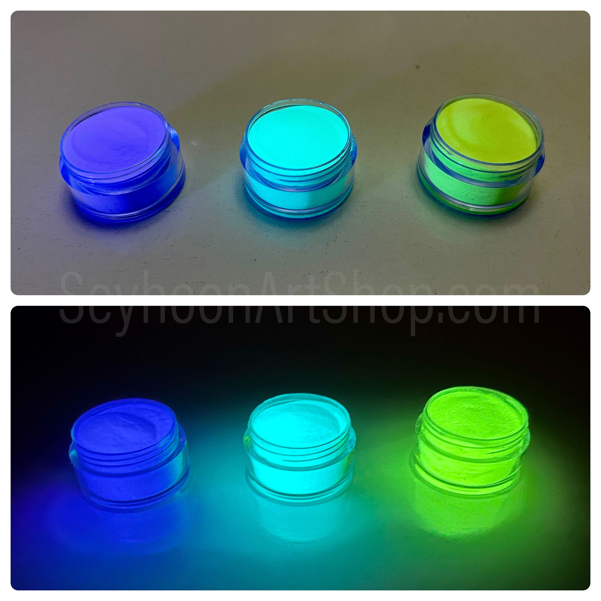 رنگ پودری شب تاب