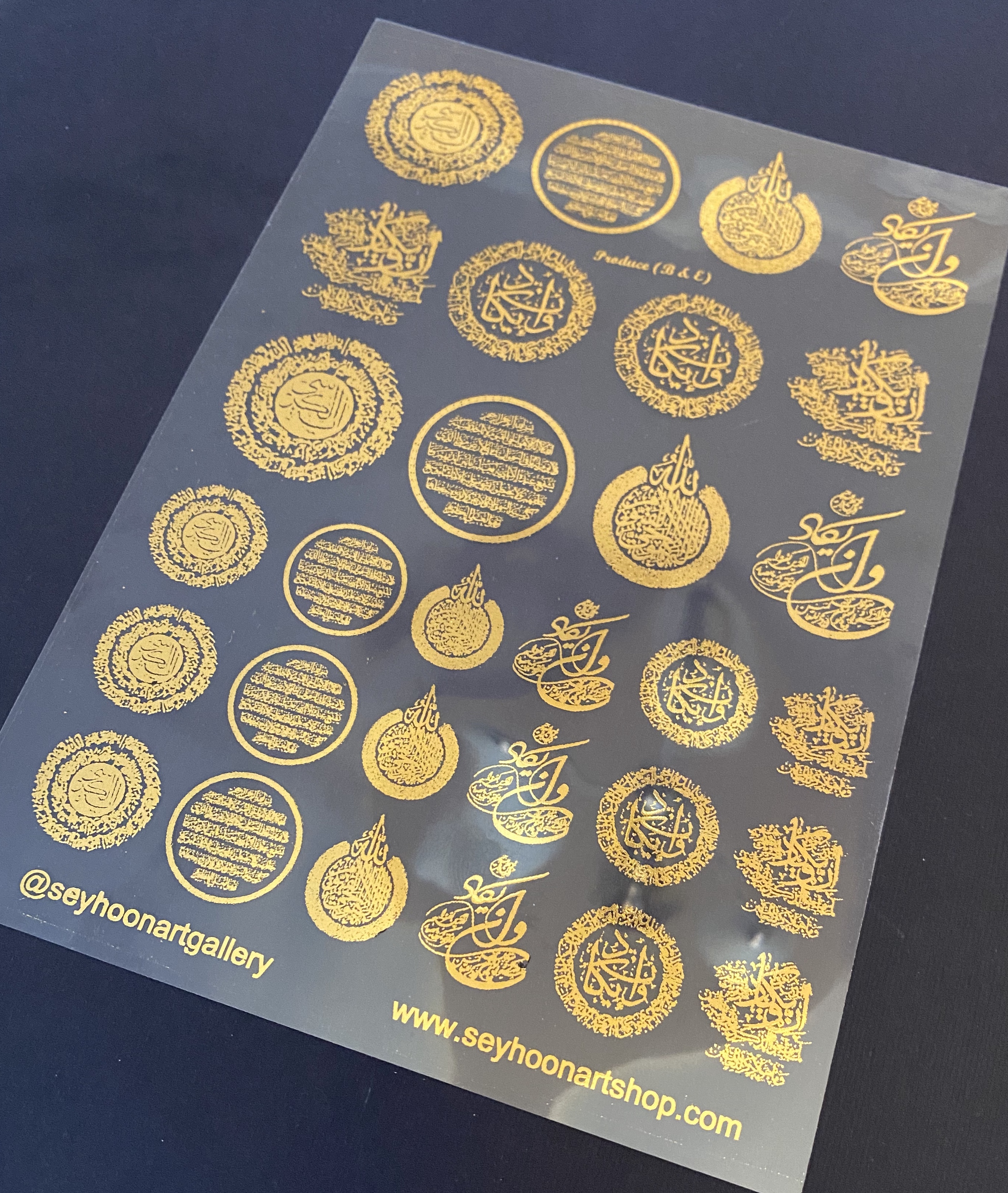 طلق ترنسپرنت طلایی