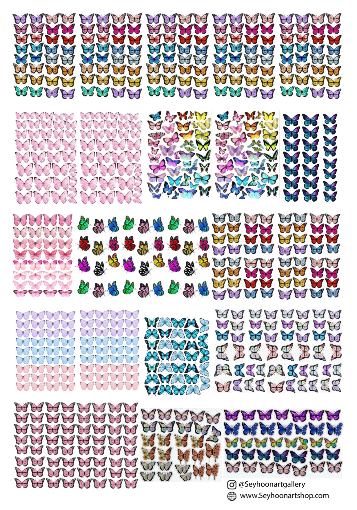 طلق ترنسپرنت پروانه مینیاتوری ۲ (A۴)